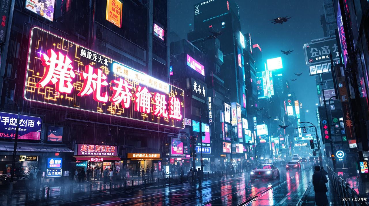星辰影院 - 赛博长安科幻电影场景,展示高清HD科幻影视作品品质